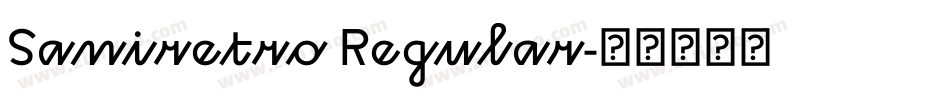 Saniretro Regular字体转换